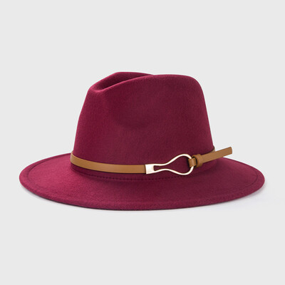 Pălărie Fedora neagră Bărbați Femei Toamnă Iarnă Pălării de top din pâslă de culoare solidă Căciulă de jazz Flattop, unisex, cu boruri largi