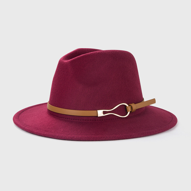 Pălărie Fedora neagră Bărbați Femei Toamnă Iarnă Pălării de top din pâslă de culoare solidă Căciulă de jazz Flattop, unisex, cu boruri largi