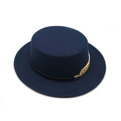 Rudens ziema sievietēm vīriešu vilnas vintage Trilby filca Fedora cepures lente ar platām malām Gentleman Eleganta Sievietēm Plakanas džeza cepures