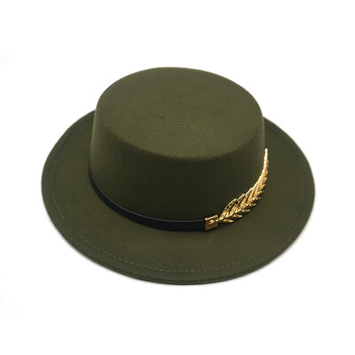 Rudens ziema sievietēm vīriešu vilnas vintage Trilby filca Fedora cepures lente ar platām malām Gentleman Eleganta Sievietēm Plakanas džeza cepures
