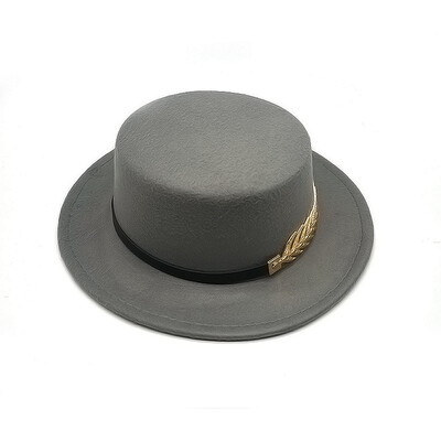 Rudens ziema sievietēm vīriešu vilnas vintage Trilby filca Fedora cepures lente ar platām malām Gentleman Eleganta Sievietēm Plakanas džeza cepures