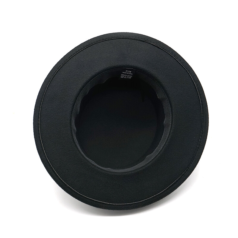 Rudens ziema sievietēm vīriešu vilnas vintage Trilby filca Fedora cepures lente ar platām malām Gentleman Eleganta Sievietēm Plakanas džeza cepures