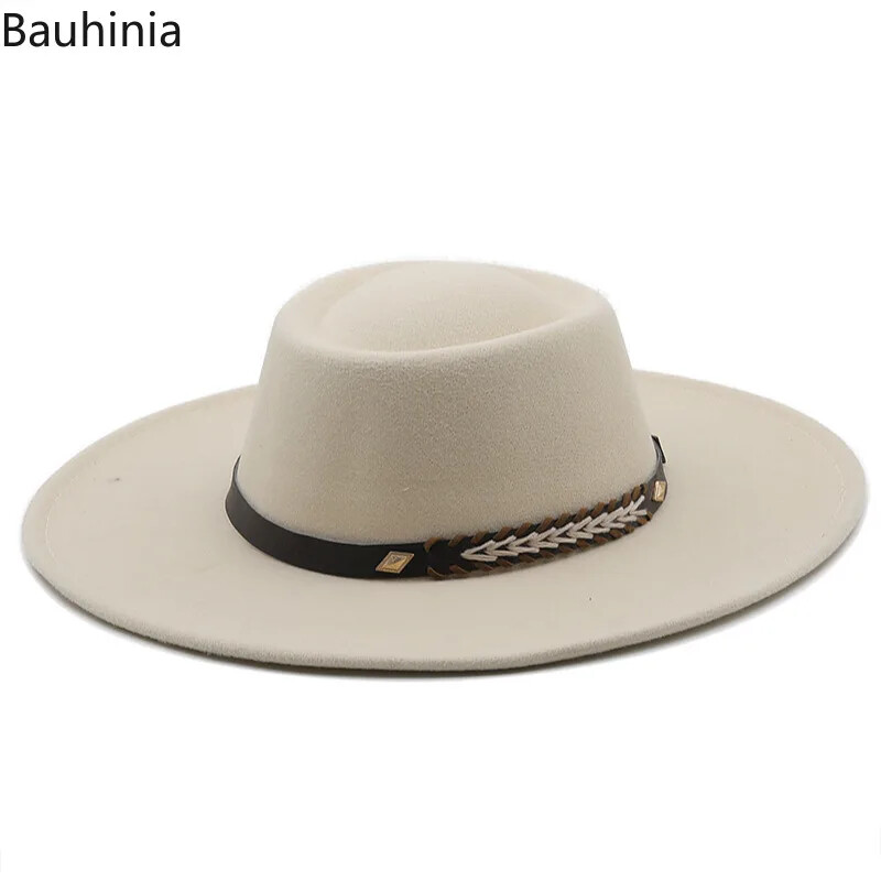 Pălării Fedoras din pâslă în stil britanic pentru femei, cu boruri largi de 9,5 cm, bărbați, șapci de jazz formale de lux, rochie de mireasă, pălărie Chapeau Femme