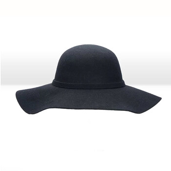 Дамска филцова шапка Fedora с широка периферия от изкуствена вълна Floppy Sun Bowknot Cap Cloche Bowler Шапка за дами gorros mujer invierno