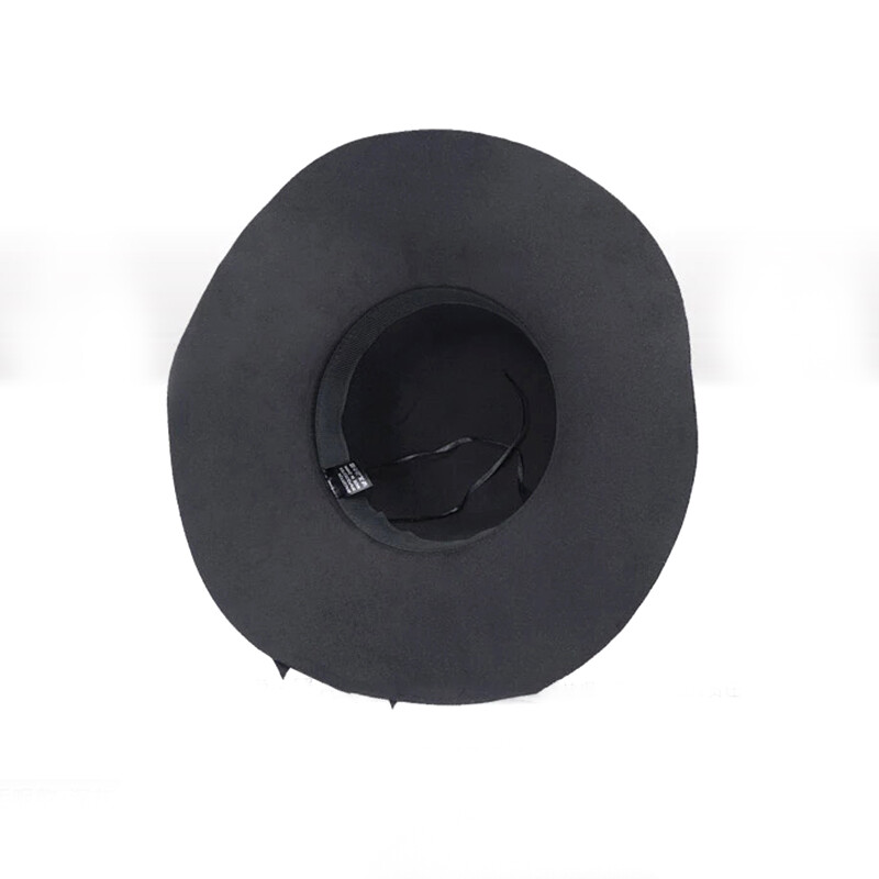 Pălărie Fedora de lână artificială cu boruri largi pentru femei