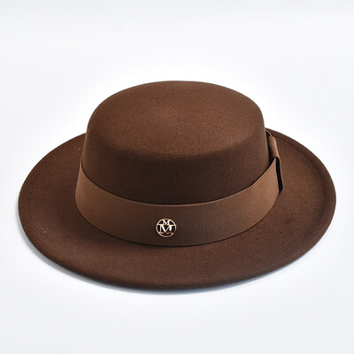 Pălării Fedora în stil britanic pentru femei, la modă, toamnă, iarnă, fundă, cu fundă elastică, pălării din pâslă, rochie de mireasă, șapcă de jazz