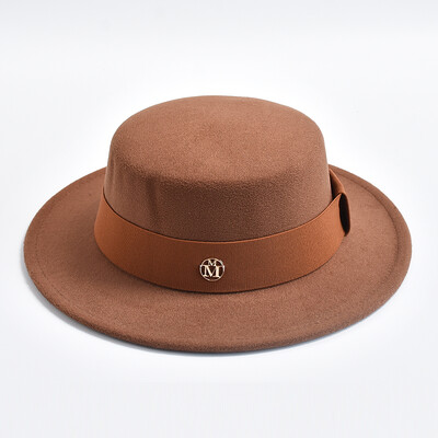 Pălării Fedora în stil britanic pentru femei, la modă, toamnă, iarnă, fundă, cu fundă elastică, pălării din pâslă, rochie de mireasă, șapcă de jazz