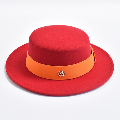 Pălării Fedora în stil britanic pentru femei, la modă, toamnă, iarnă, fundă, cu fundă elastică, pălării din pâslă, rochie de mireasă, șapcă de jazz