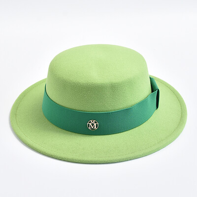 Pălării Fedora în stil britanic pentru femei, la modă, toamnă, iarnă, fundă, cu fundă elastică, pălării din pâslă, rochie de mireasă, șapcă de jazz