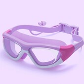 Ochelari de înot pentru copii de înaltă definiție pentru băieți și fete, ochelari de înot anti-aburire, ochelari de protecție cu cadru mare, siliciu confortabil