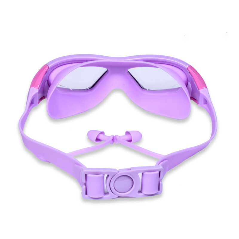 Ochelari de înot pentru copii de înaltă definiție pentru băieți și fete, ochelari de înot anti-aburire, ochelari de protecție cu cadru mare, siliciu confortabil