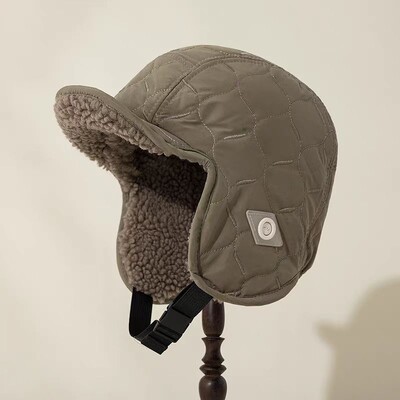 Noua îmbrăcăminte față-verso Pălării de bombardier cu protecție pentru urechi pentru bărbați și femei, călărie în aer liber, călărie caldă și fleece, rezistentă la vânt, șapcă Lei Feng de iarnă