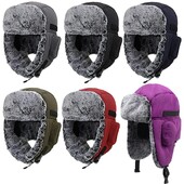 Căciulă de iarnă pentru urechi din blană Ushanka, căciulă rusă de bombardier, impermeabilă, caldă, termică, capcană, femei, bărbați