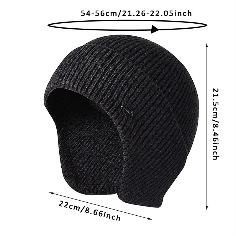 Bărbați, femei, unisex, pălărie de iarnă, tricotată, din lână, căciulă pentru urechi, căciulă de protecție pentru urechi, caldă, termică, pentru ciclism, pentru schi.