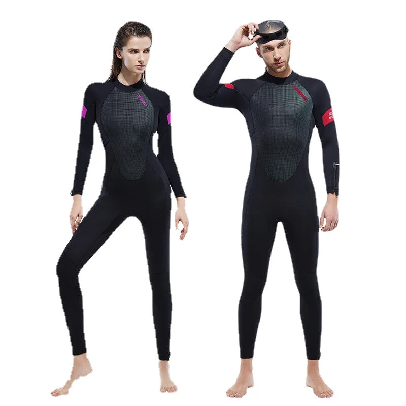 Costum de scufundări pentru bărbați, costum de scufundare cald cu mânecă lungă dintr-o bucată de 5 mm pentru femei, costum de snorkeling, înot și surfing