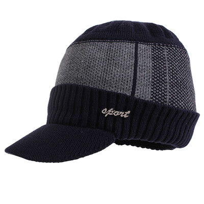 Pălării de iarnă pentru bărbați Skullies Beanie Hat Șapcă de iarnă Bărbați Femei Lână eșarfă Set șepci Balaclava Mască Gorras Bonnet Pălărie tricotată