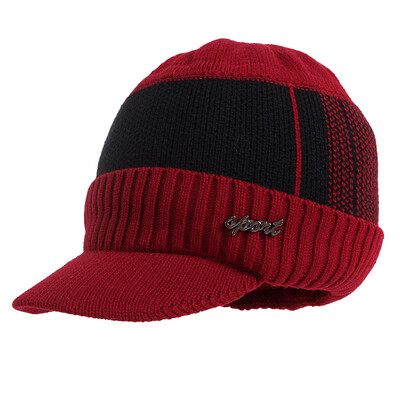 Pălării de iarnă pentru bărbați Skullies Beanie Hat Șapcă de iarnă Bărbați Femei Lână eșarfă Set șepci Balaclava Mască Gorras Bonnet Pălărie tricotată
