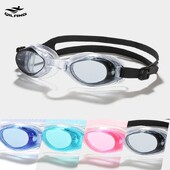Silikona aizsargbrilles sievietēm HD vīriešu ūdensnecaurlaidīgs un pret aizsvīšanas niršanas aprīkojums, maza rāmja pieaugušo peldēšanas brilles bērniem