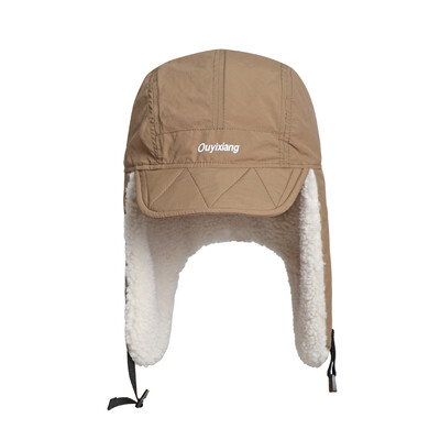 Jēra vilnas imitācija, silta lei fenga cepure vīriešiem sievietēm, āra riteņbraukšana, vēja necaurlaidīga niša, viegla, plāna, samta auss aizsargājoša cepure