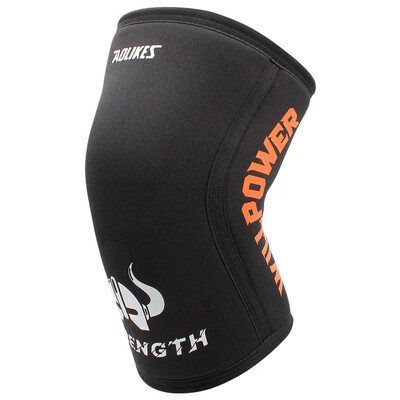 1 bucăți 7mm mâneci din neopren pentru genunchi pentru haltere, compresie, genunchi, sprijin pentru genuflexiuni, antrenament crossfit