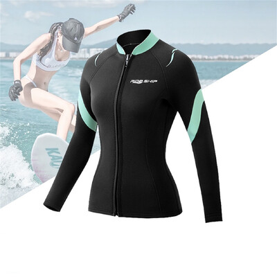 Costum de scufundări Split Surfing Cu mânecă lungă Protecție solară Costum de snorkeling pentru femei cu uscare rapidă Scufundare 3mm Îmbrăcăminte de înot pentru slăbire