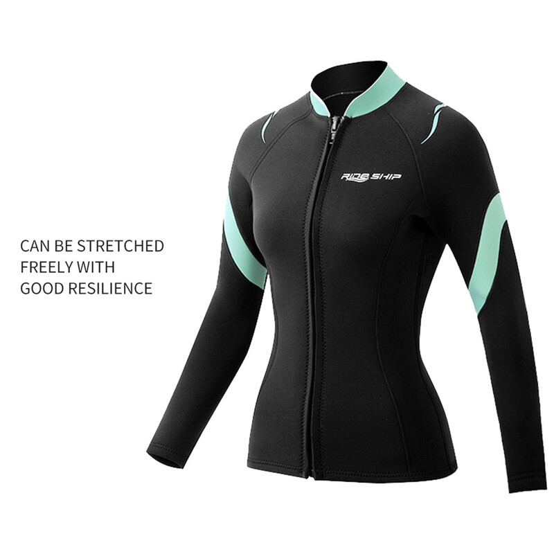 Costum de scufundări Split Surfing Cu mânecă lungă Protecție solară Costum de snorkeling pentru femei cu uscare rapidă Scufundare 3mm Îmbrăcăminte de înot pentru slăbire