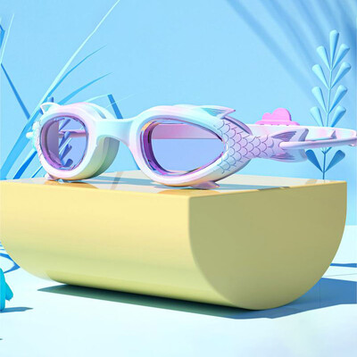 Profesionālas peldēšanas brilles bērniem HD ūdensnecaurlaidīgas pretmiglas peldēšanas brilles un silikona peldcepures peldēšanas piederumi