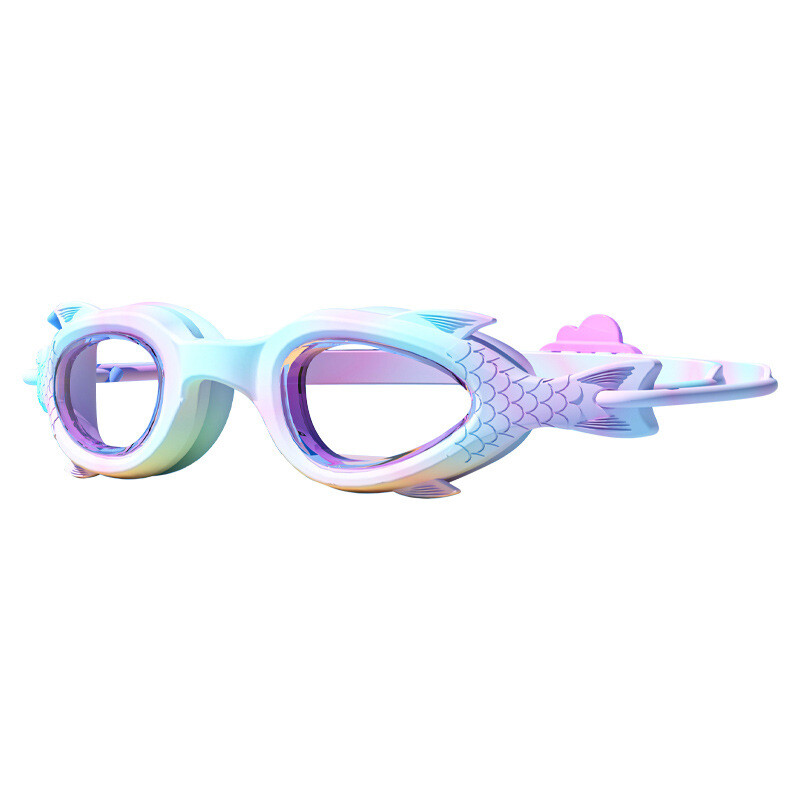 Profesionālas peldēšanas brilles bērniem HD ūdensnecaurlaidīgas pretmiglas peldēšanas brilles un silikona peldcepures peldēšanas piederumi