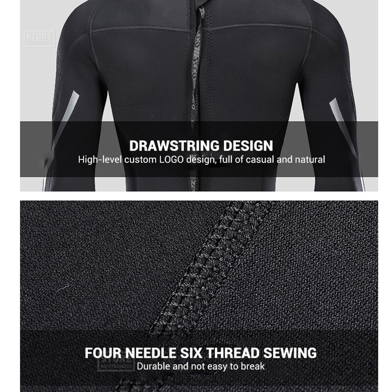 Costum de neopren pentru bărbați 3 mm Neopren Surfing Scuba Diving Snorkeling Înot Costum de corp Costum de îmbrăcăminte Surf Kitesurf Haine Echipament