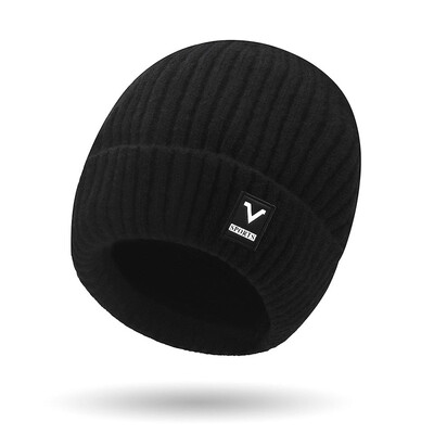 Șapcă tricotată de iarnă Căptușită Căciulă caldă de lână Schi în aer liber Rezistent la vânt Rezistent la rece Căciulă de protecție a urechilor îngroșată Camping Drumeții Ciclism