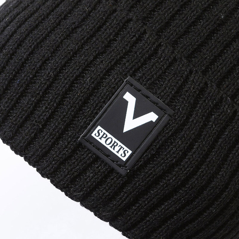 Șapcă tricotată de iarnă Căptușită Căciulă caldă de lână Schi în aer liber Rezistent la vânt Rezistent la rece Căciulă de protecție a urechilor îngroșată Camping Drumeții Ciclism