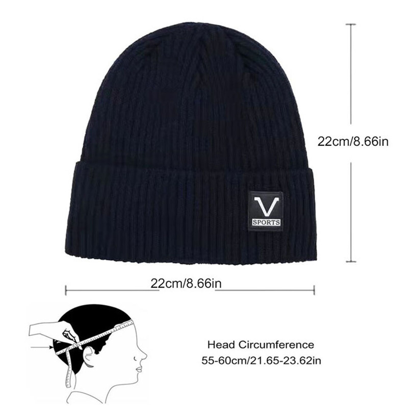 Șapcă tricotată de iarnă Căptușită Căciulă caldă de lână Schi în aer liber Rezistent la vânt Rezistent la rece Căciulă de protecție a urechilor îngroșată Camping Drumeții Ciclism