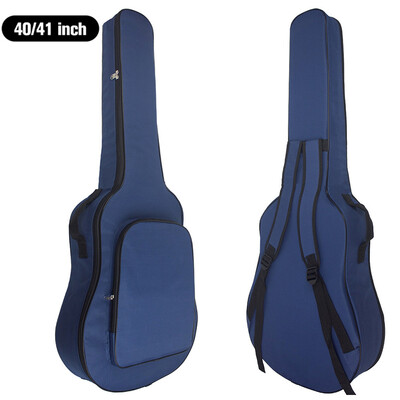 Husă pentru chitară clasică de 36/38 inch Geanta de 40/41 inci curea dublă pentru umăr Rucsac pentru chitară acustică Husă moale cu îngroșare din bumbac XA846M