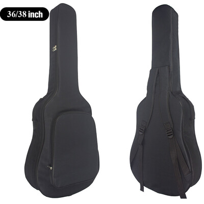 Husă pentru chitară clasică de 36/38 inch Geanta de 40/41 inci curea dublă pentru umăr Rucsac pentru chitară acustică Husă moale cu îngroșare din bumbac XA846M
