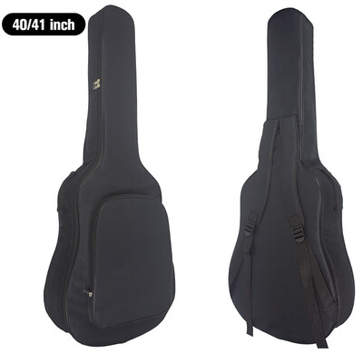 Husă pentru chitară clasică de 36/38 inch Geanta de 40/41 inci curea dublă pentru umăr Rucsac pentru chitară acustică Husă moale cu îngroșare din bumbac XA846M
