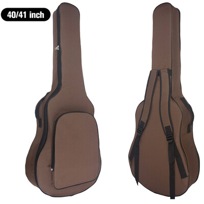 Husă pentru chitară clasică de 36/38 inch Geanta de 40/41 inci curea dublă pentru umăr Rucsac pentru chitară acustică Husă moale cu îngroșare din bumbac XA846M
