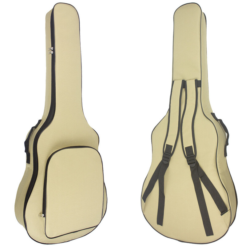 Husă pentru chitară clasică de 36/38 inch Geanta de 40/41 inci curea dublă pentru umăr Rucsac pentru chitară acustică Husă moale cu îngroșare din bumbac XA846M