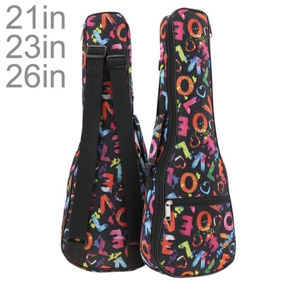 21 / 23 / 26 inča prijenosna ukulele torba 10 mm spužva meka svirka ukulele mini torbica za gitaru vodootporni ruksak sve za gitaru