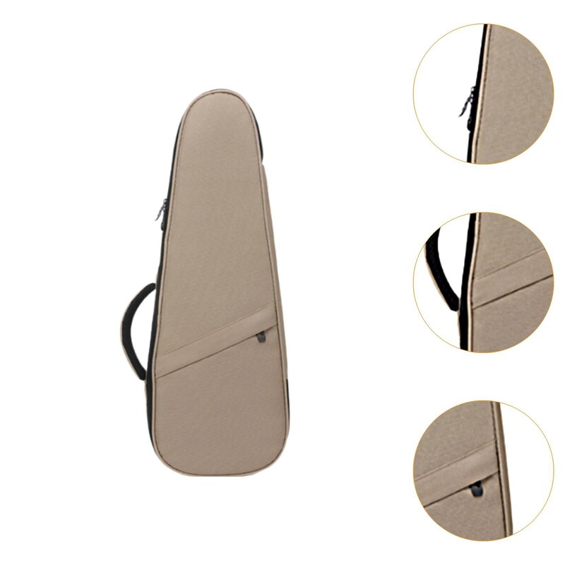 Geantă pentru ukulele cu buzunar cu fermoar Notă muzicală Geantă ușoară de depozitare pentru chitară mică Husă pentru ukulele pentru accesorii Tuner Concert