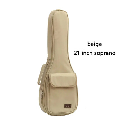 Thicken Soprano Concert Tenor Ukulele Bag Case Mugursoma Rokassoma 15MM 21 23 24 26 collu Ukelele Mini ģitāras aksesuāri Daļas Gig