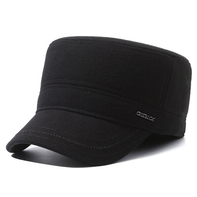 NORTHWOOD Păstrează la căldură Pălării militare de iarnă, șapci de baseball pentru bărbați, în aer liber, cu vârf plat, Snapback, pălărie reglabilă pentru tată pentru bărbați