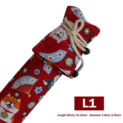 Pārnēsājams putekļu necaurlaidīgs flautas glabāšanas maisiņš DE Tune Bamboo Flute Bag 60/80 cm Integrēts uzglabāšanas aizsargapvalks Flute Putekļu necaurlaidīgs maisiņš