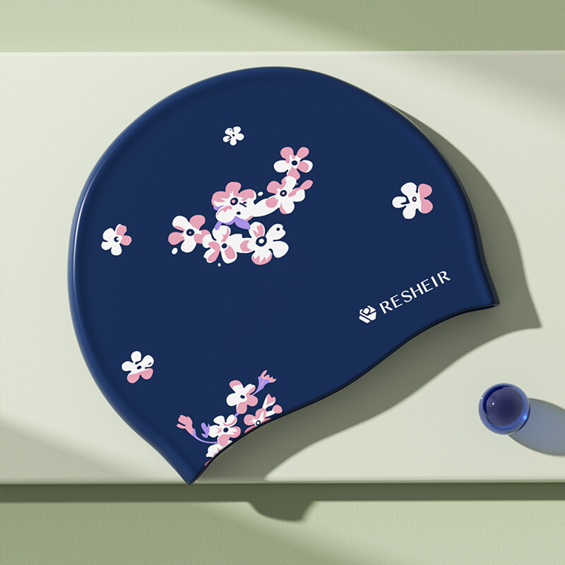 Șapcă de înot rezistentă la apă pentru femei Șapcă de înot confortabilă, cu elasticitate ridicată, imprimată, șapcă de piscină la modă