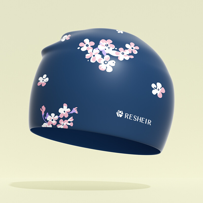 Șapcă de înot rezistentă la apă pentru femei Șapcă de înot confortabilă, cu elasticitate ridicată, imprimată, șapcă de piscină la modă