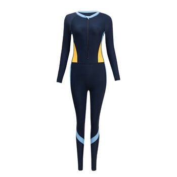 Lycra Wetsuit Γυναικεία κολύμβηση με αναπνευστήρα One Piece μαγιό Μπροστινό φερμουάρ Rashguard Combinaison Surf μαγιό Στολή κατάδυσης Ρούχα παραλίας