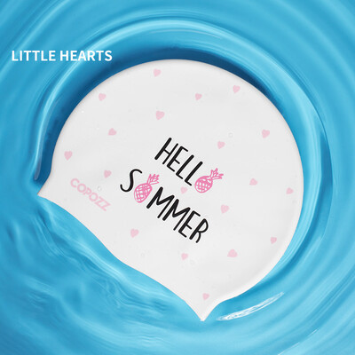 COPOZZ 3D Elastic Profesional Mai Mare Pălărie Gel Protecție Impermeabilă Adulti Bărbați Femei Păr lung Capci de înot Acoperă Ureche Bone Piscina