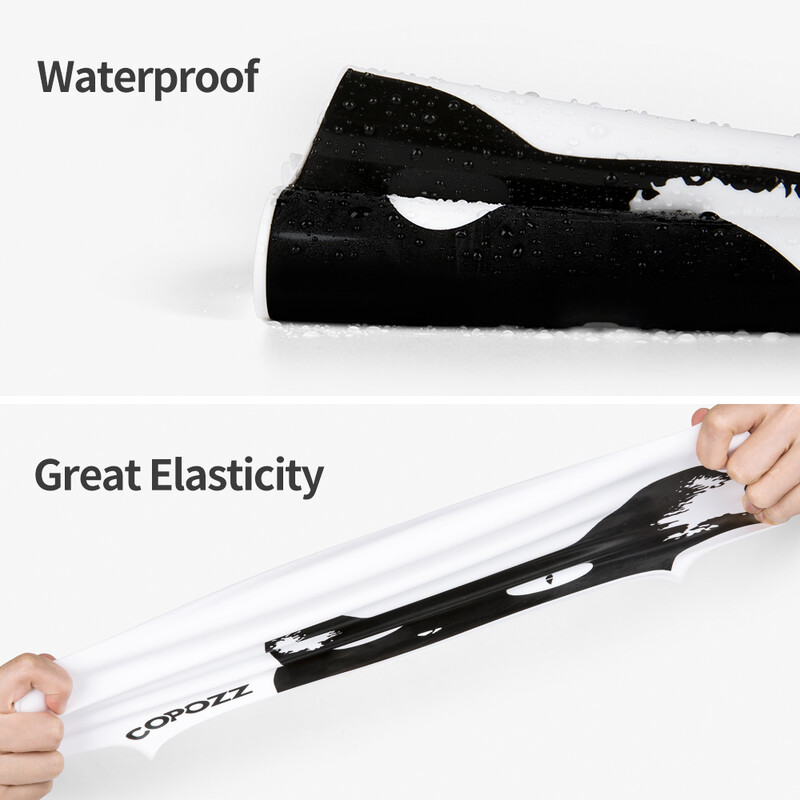 COPOZZ 3D Elastic Profesional Mai Mare Pălărie Gel Protecție Impermeabilă Adulti Bărbați Femei Păr lung Capci de înot Acoperă Ureche Bone Piscina