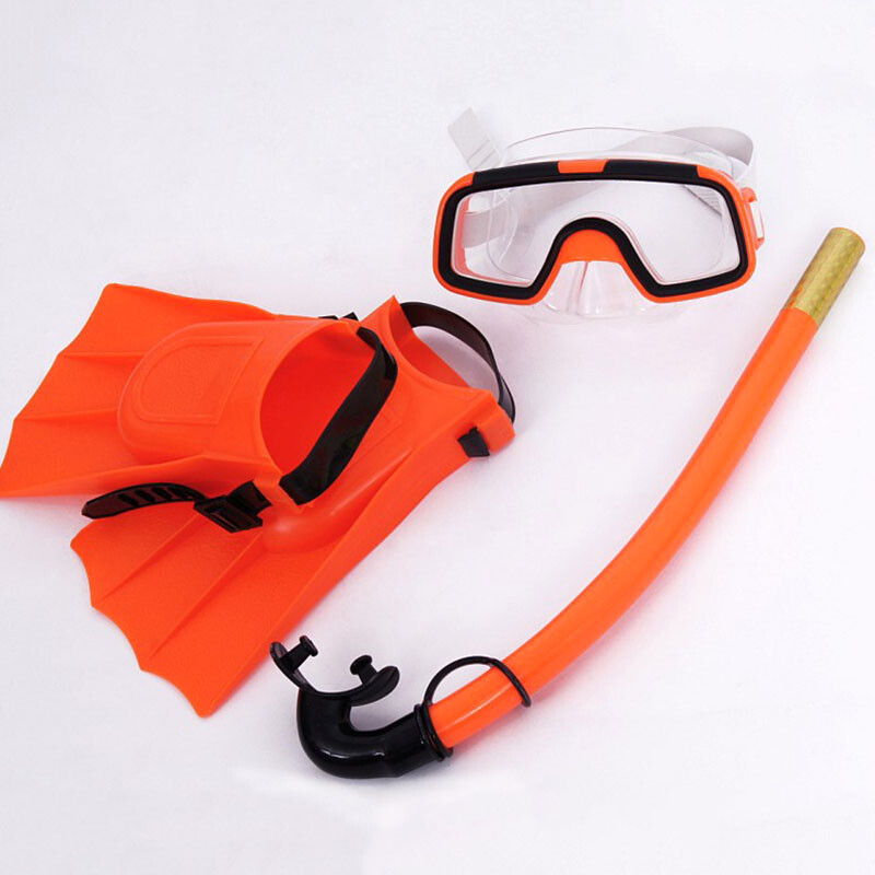 Bērnu zemūdens snorkelēšanas komplekts ar akvalangu snorkelēšanas maska peldēšanas brilles brilles niršanas maskas cauruļu komplekts bērniem niršanas spuras unisex