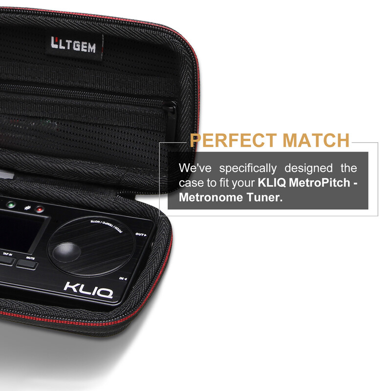 Husă rigidă LTGEM EVA pentru KLIQ MetroPitch - Tuner metronom și Anker 622 Baterie magnetică Geantă de protecție pentru transport pentru călătorie
