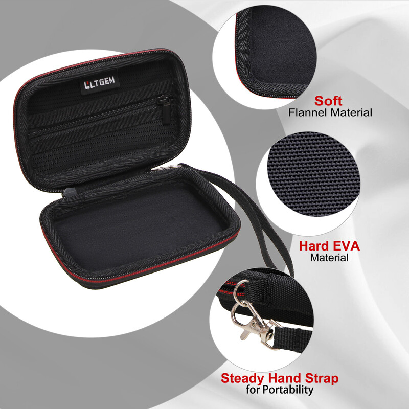 Husă rigidă LTGEM EVA pentru KLIQ MetroPitch - Tuner metronom și Anker 622 Baterie magnetică Geantă de protecție pentru transport pentru călătorie